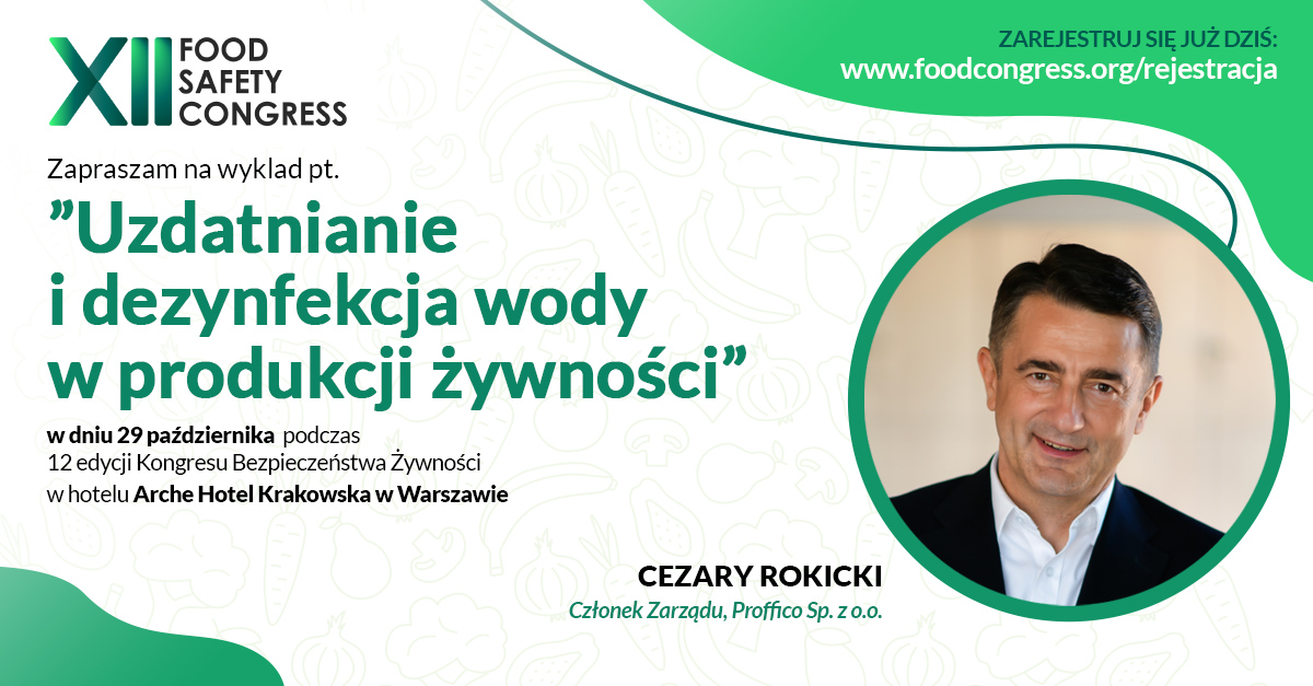 Aktualnie przeglądasz 2025 październik – Jak zadbać o najwyższą jakość wody w branży spożywczej? Zapraszamy na wykład!